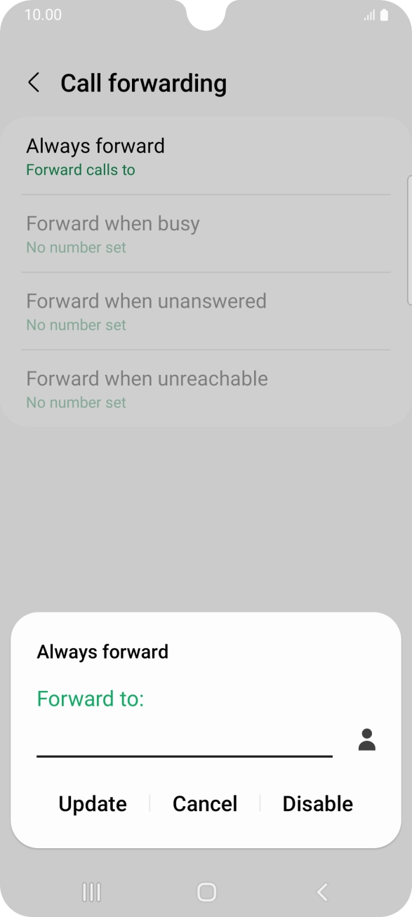 Press Disable.