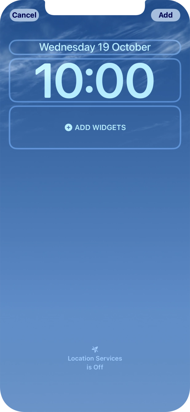 To customise the way the lock screen date is displayed, press the date widget and follow the instructions on the screen to select the required widget display mode. To customise the way the lock screen date is displayed, press the date widget and follow the instructions on the screen to select the required widget display mode.