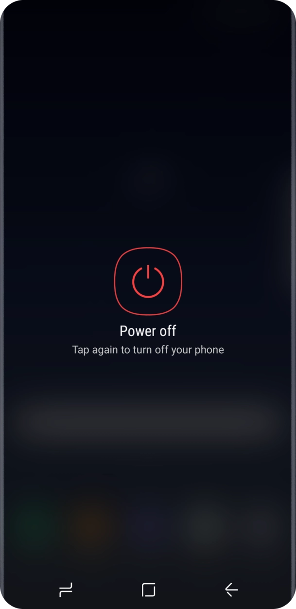 Press Power off.
