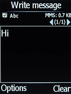 Press the Left selection key. Press the Left selection key.