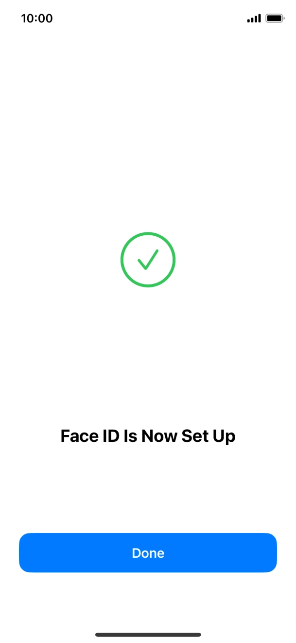Press Done. If you haven't previously selected a phone lock code, key in a code of your own choice twice.