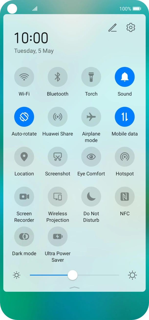 Press Airplane mode to turn the function on or off. Press Airplane mode to turn the function on or off.