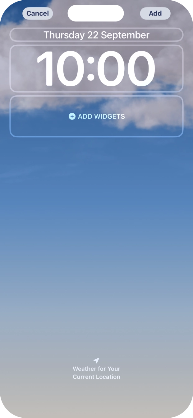 To customise the way the lock screen date is displayed, press the date widget and follow the instructions on the screen to select the required widget display mode. To customise the way the lock screen date is displayed, press the date widget and follow the instructions on the screen to select the required widget display mode.