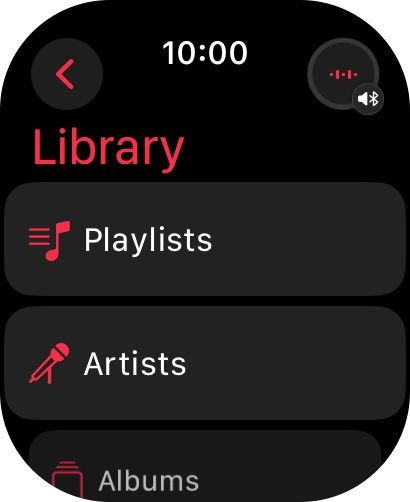 Press Playlists.