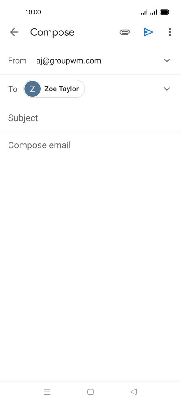 Press Subject and key in the required subject.