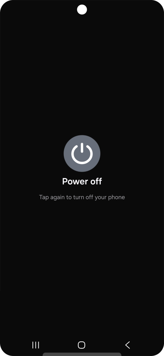 Press Power off.