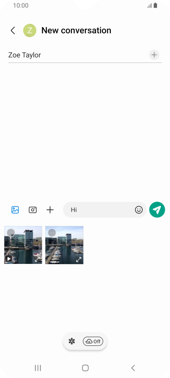 Press the gallery icon and go to the required folder. Press the gallery icon and go to the required folder.