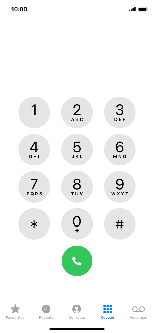 Press Keypad.