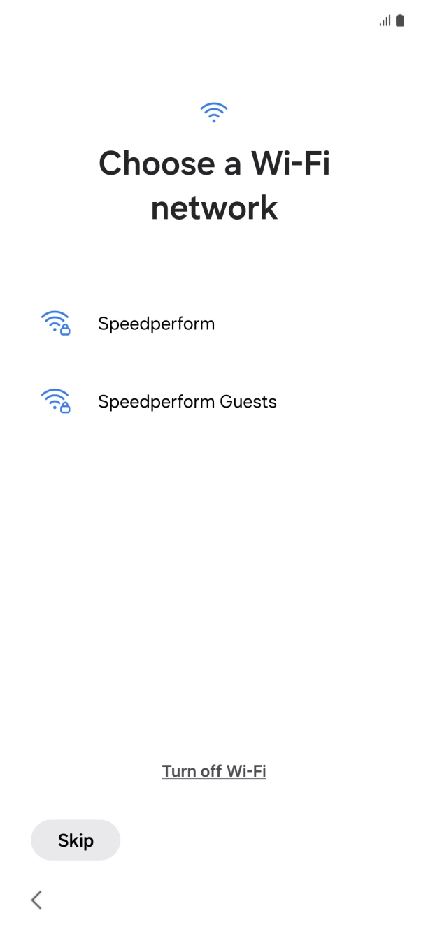 Press the required WiFi network.
