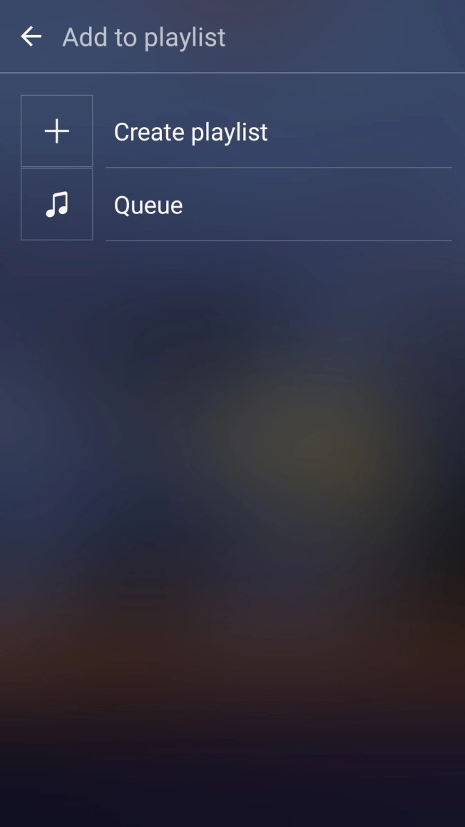 Press Create playlist.