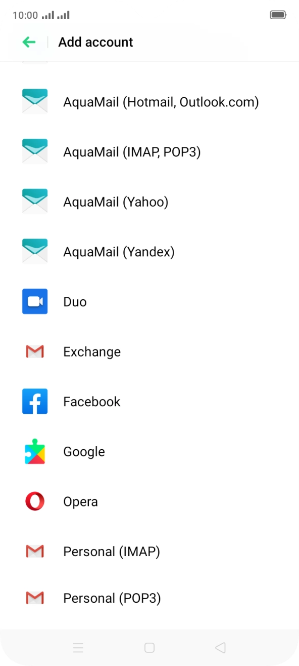 Press Google.