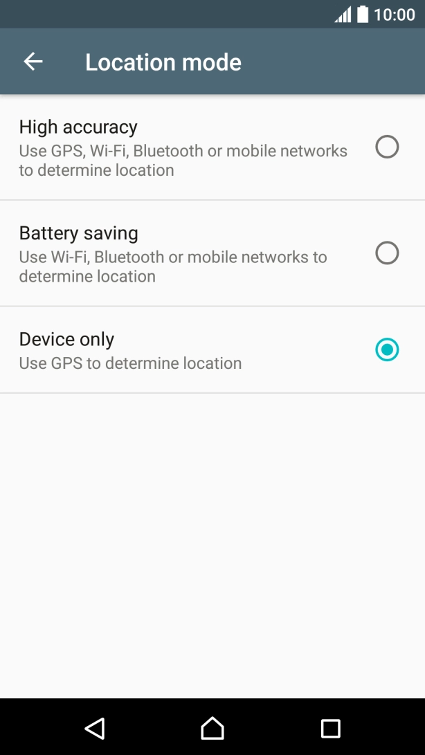 If you select High accuracy, your phone can find your exact position using the GPS satellites, the mobile network and nearby WiFi networks. Satellite-based GPS requires a clear view of the sky.