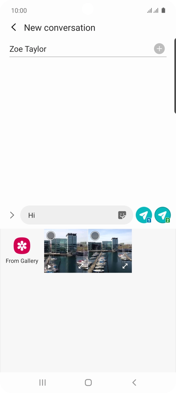 Press From Gallery and go to the required folder. Press From Gallery and go to the required folder.