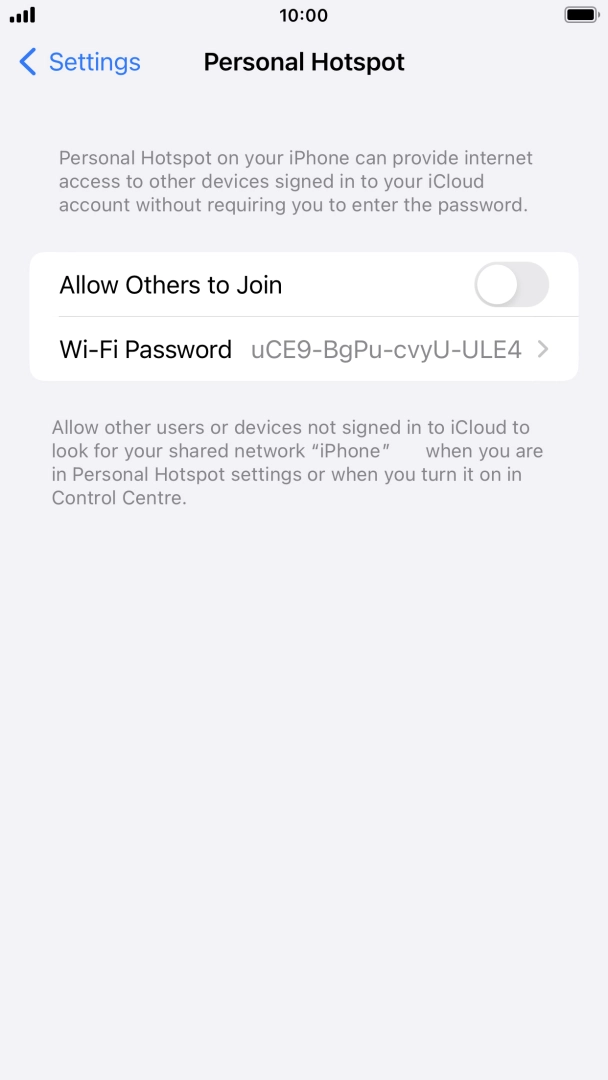 Press Wi-Fi Password and key in the required password. Press Wi-Fi Password and key in the required password.