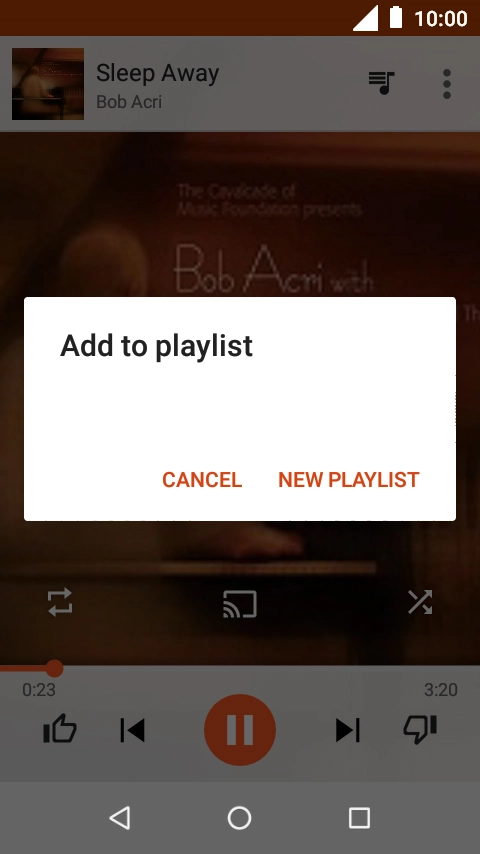 Press NEW PLAYLIST.