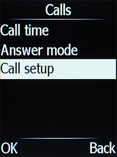 Select Call setup. Select Call setup.