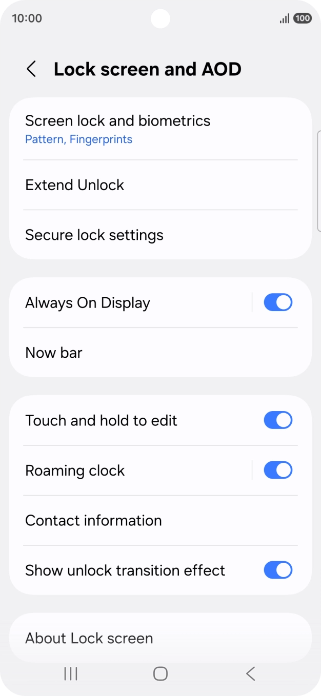 Press Screen lock and biometrics and key in the additional lock code you created earlier. Press Screen lock and biometrics and key in the additional lock code you created earlier.