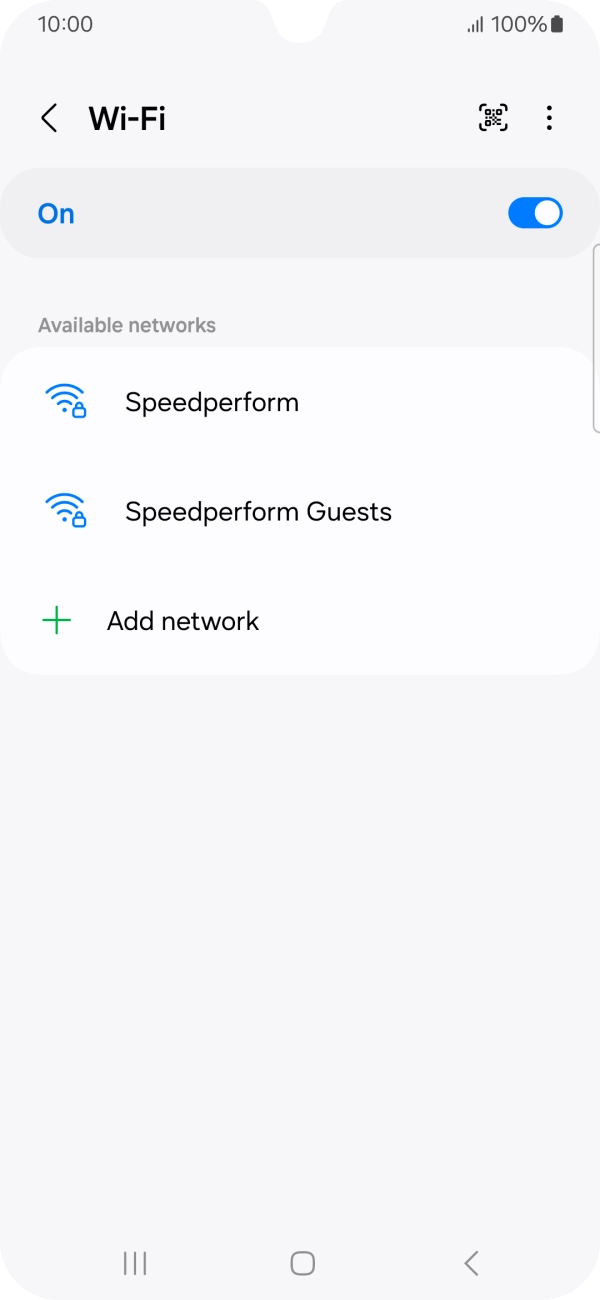 Press the menu icon. Press the menu icon.