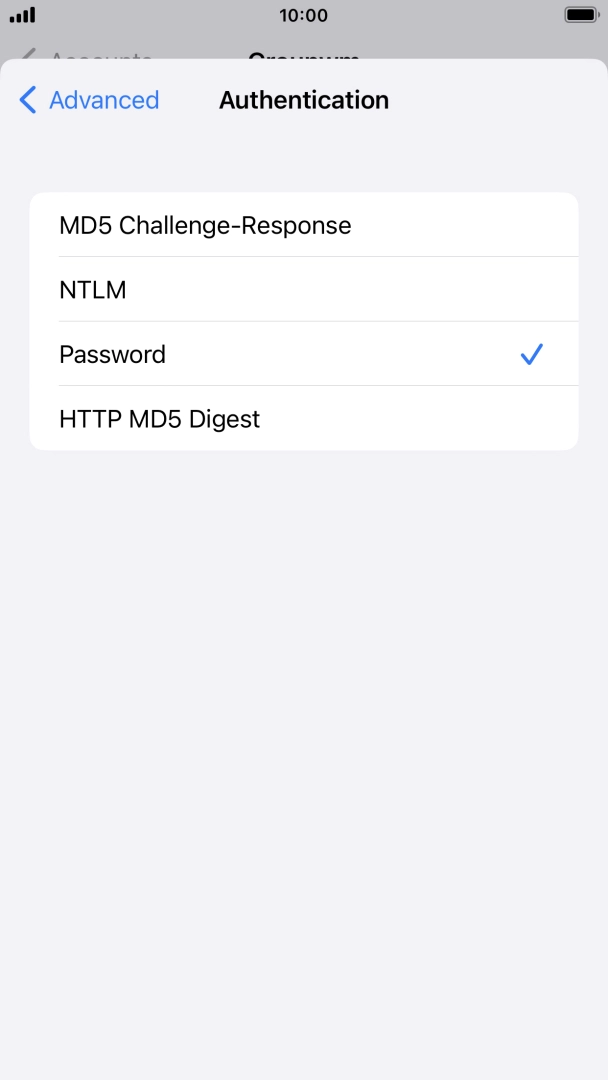 Press Password.
