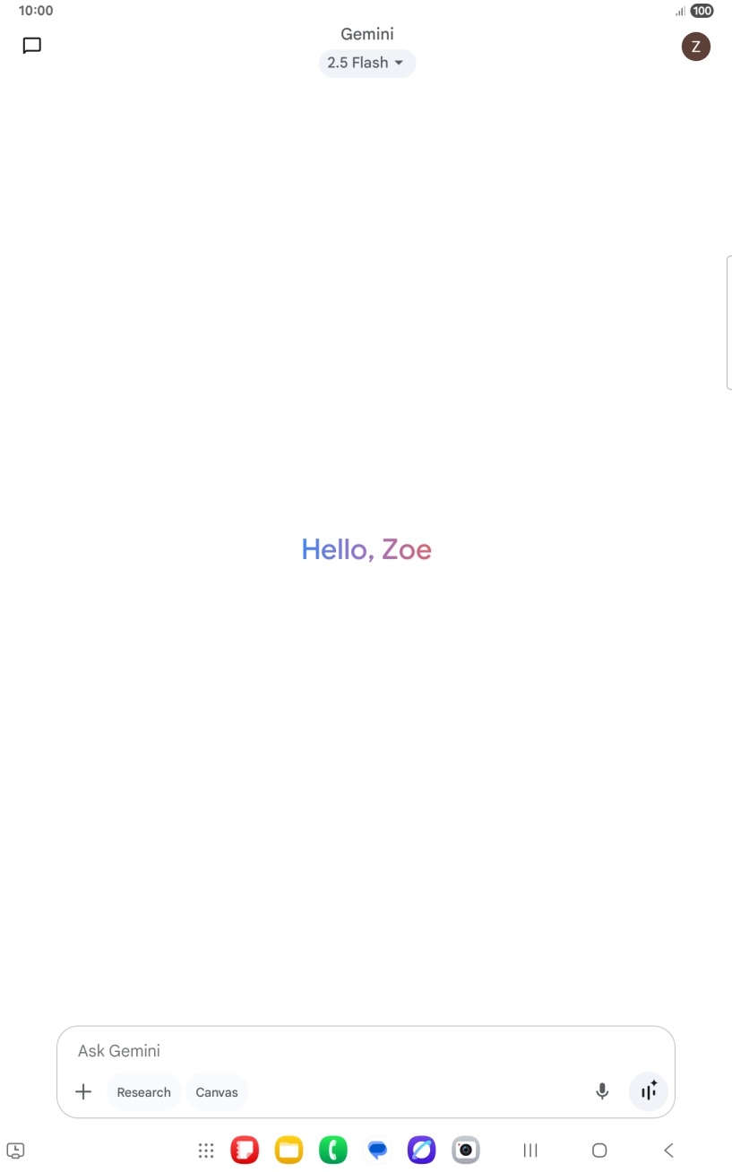 Press the profile icon. Press the profile icon.