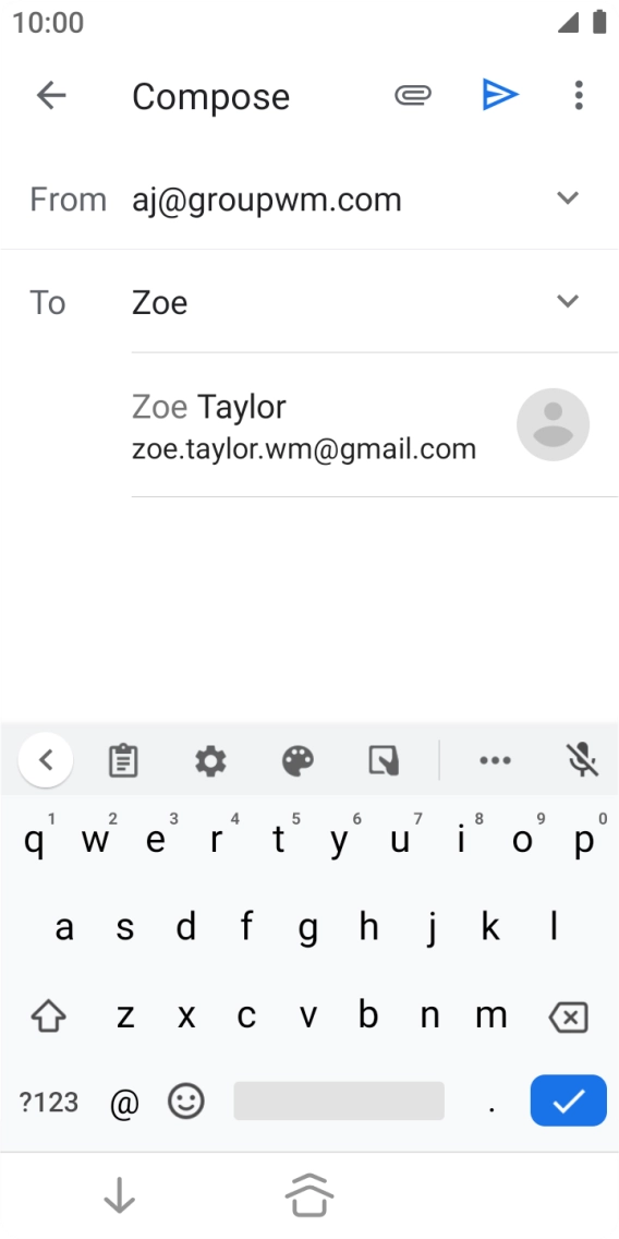 Press the required contact.