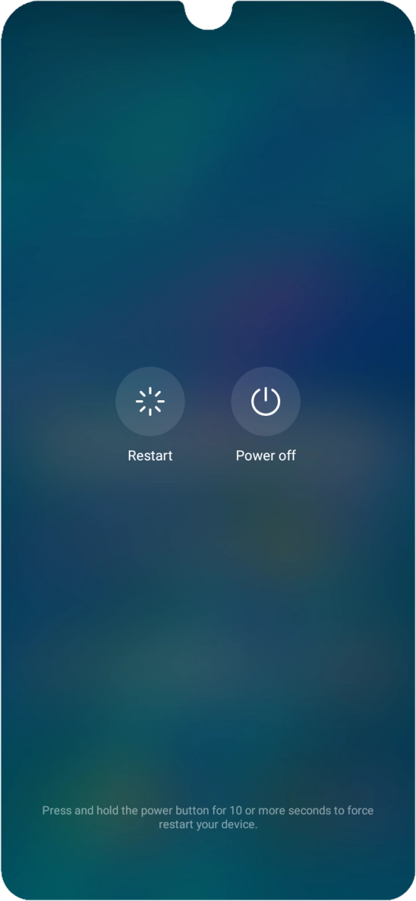 Press Power off.