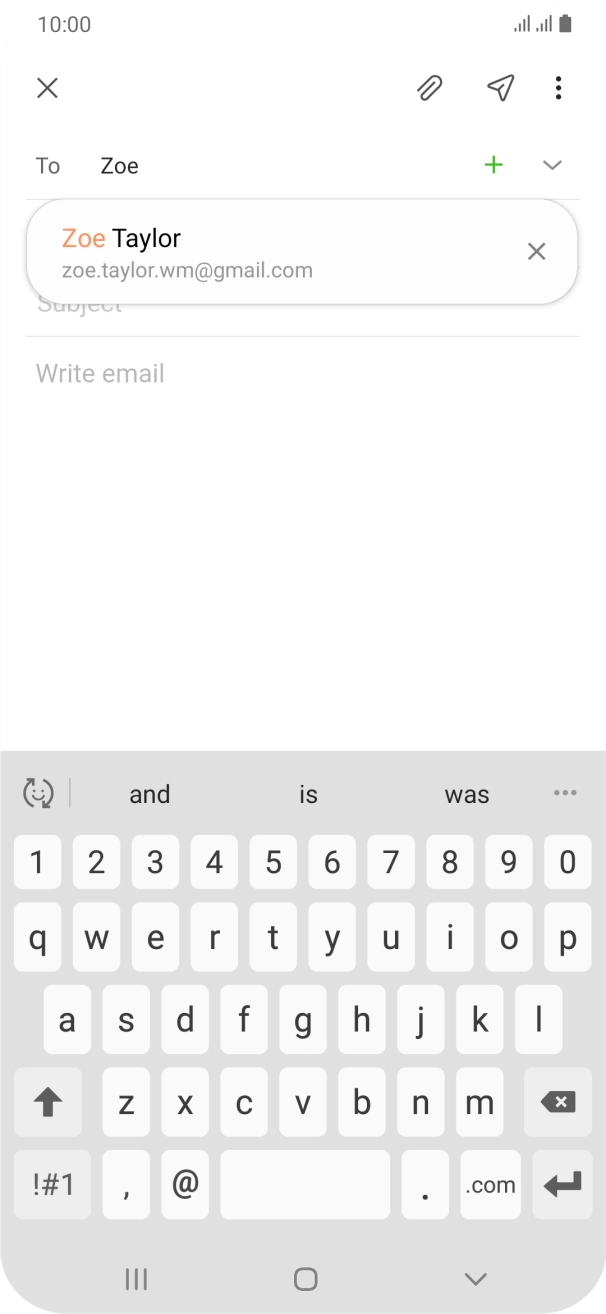 Press the required contact. Press the required contact.