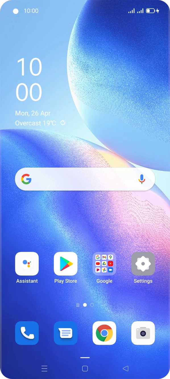 When the battery charging icon is displayed, charging is in progress.