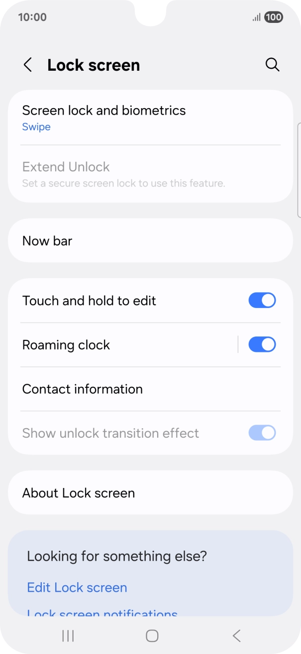 Press Screen lock and biometrics.