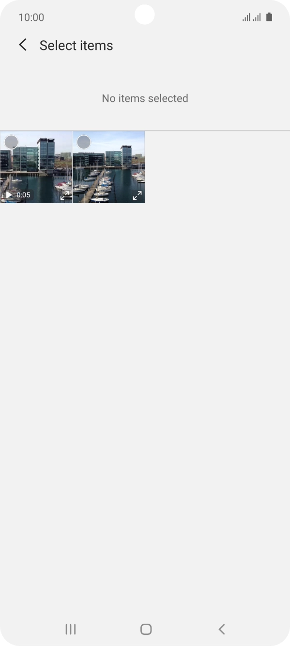 Press the required picture. Press the required picture.