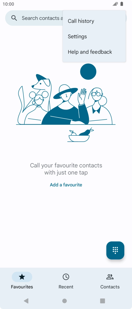 Press Settings.