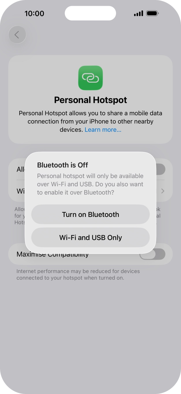 If WiFi is turned on, press Wi-Fi and USB Only. If WiFi is turned on, press Wi-Fi and USB Only.