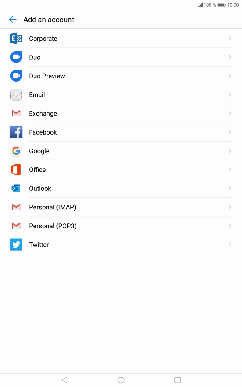 Press Google.