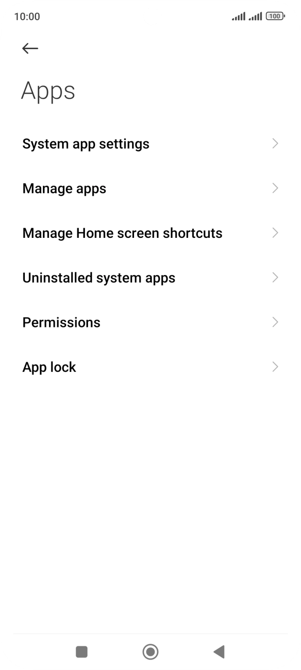 Press Manage apps.