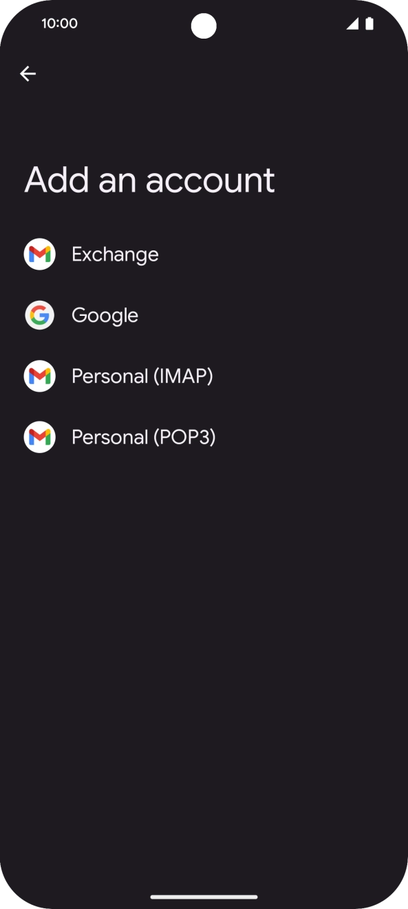 Press Google.