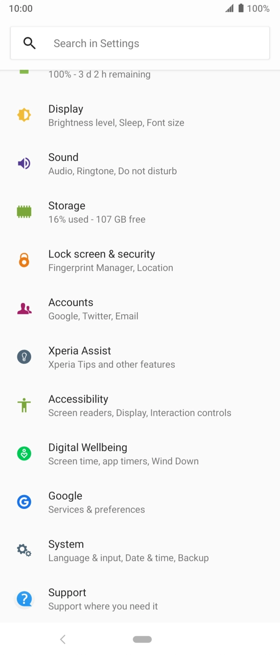 Press Lock screen & security. Press Lock screen & security.