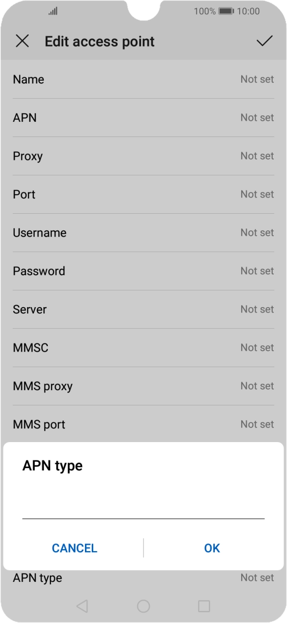 Key in mms and press OK. Key in mms and press OK.