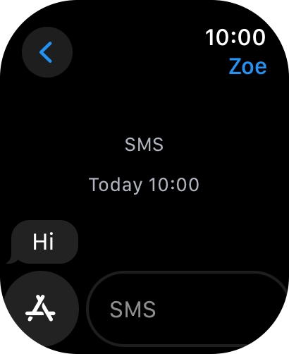 Press SMS.