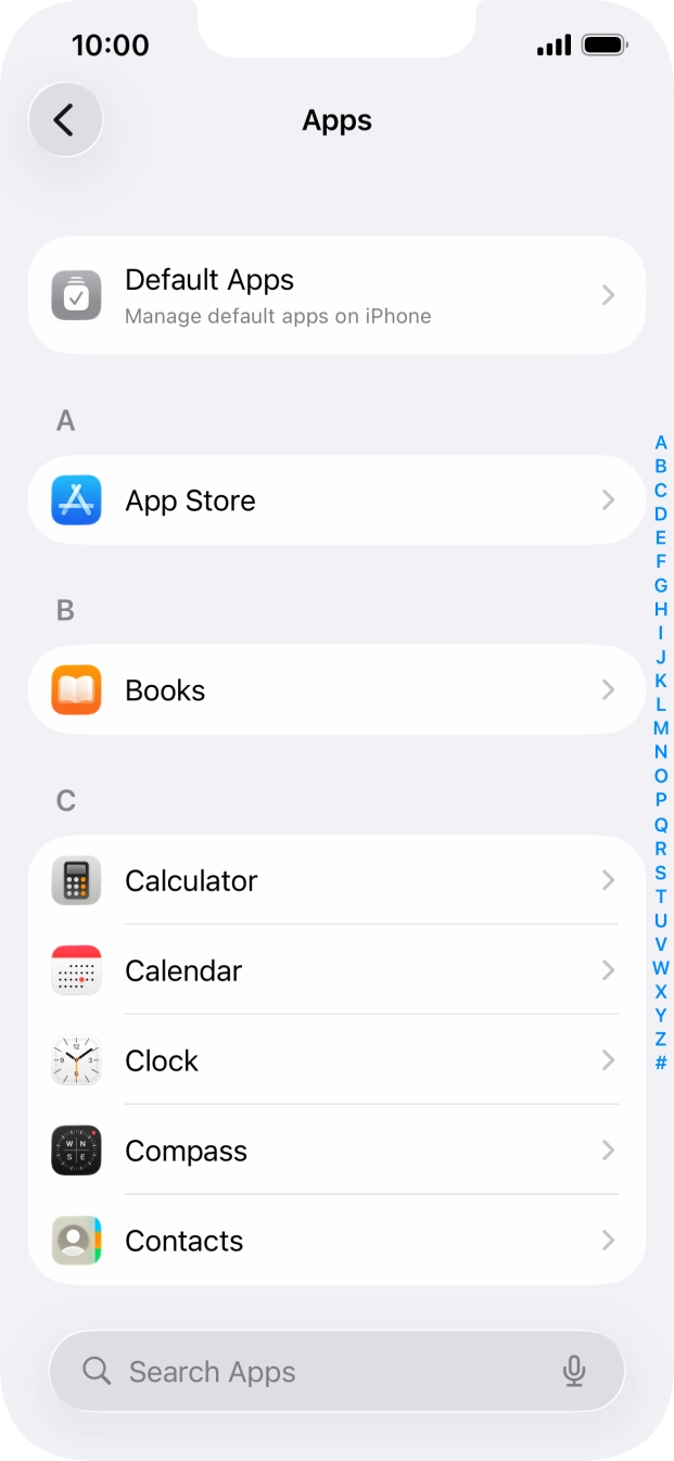 Press App Store.