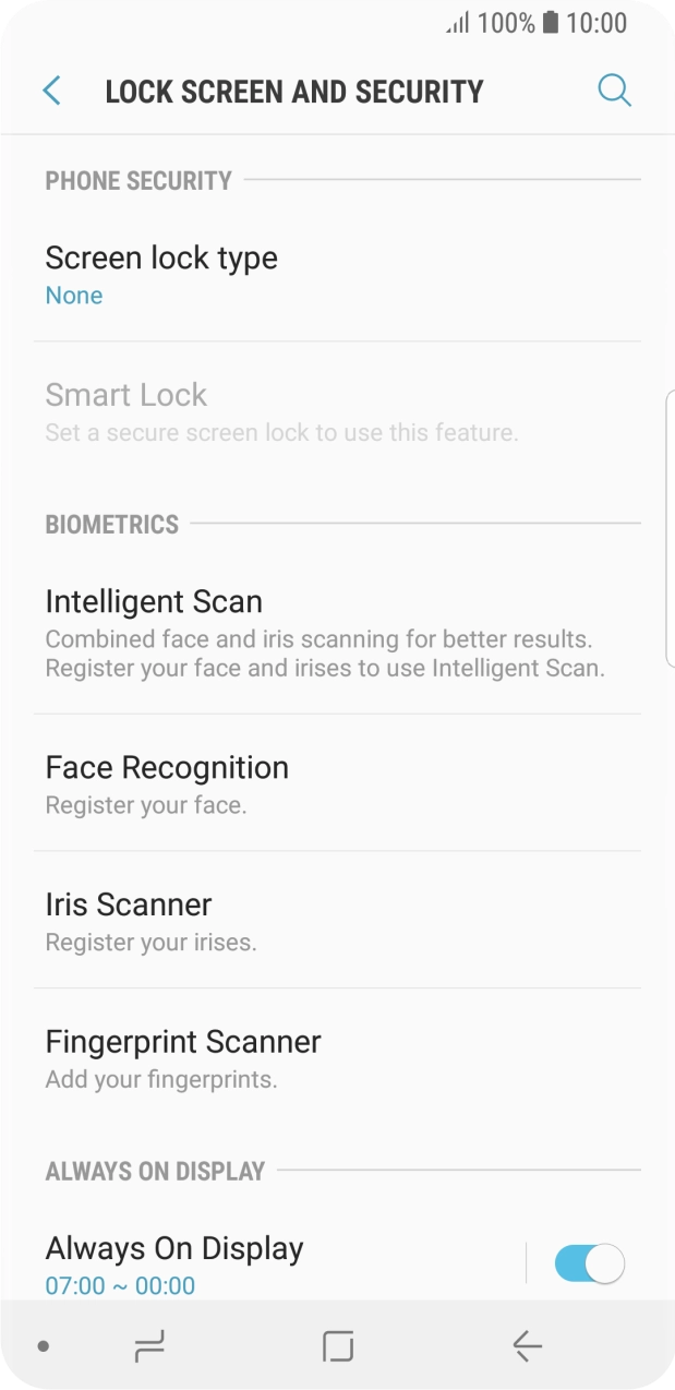 Press the Home key to return to the home screen. Press the Home key to return to the home screen.