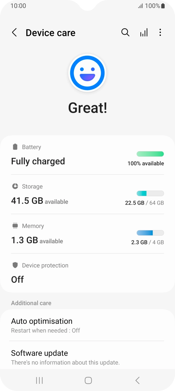 Press Battery.