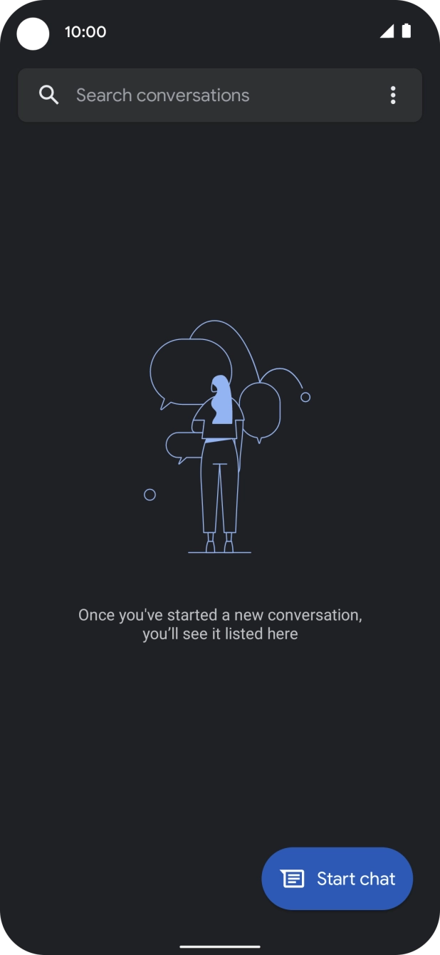Press Start chat.