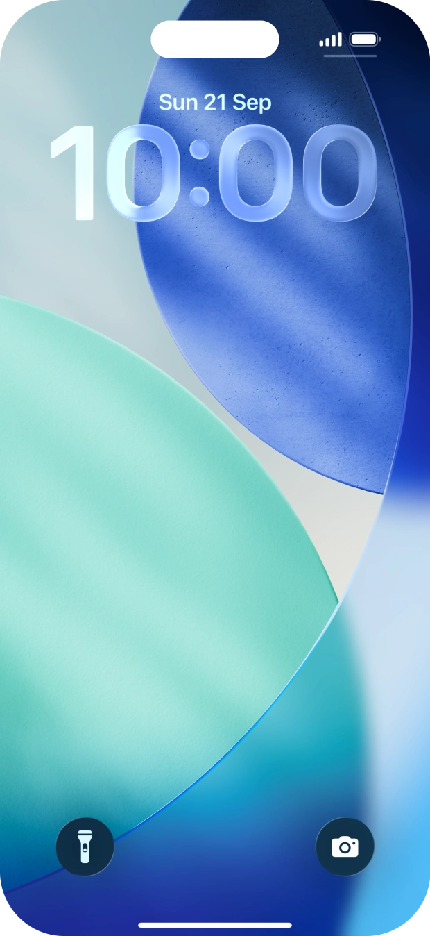 Press and hold anywhere on the lock screen. Press and hold anywhere on the lock screen.
