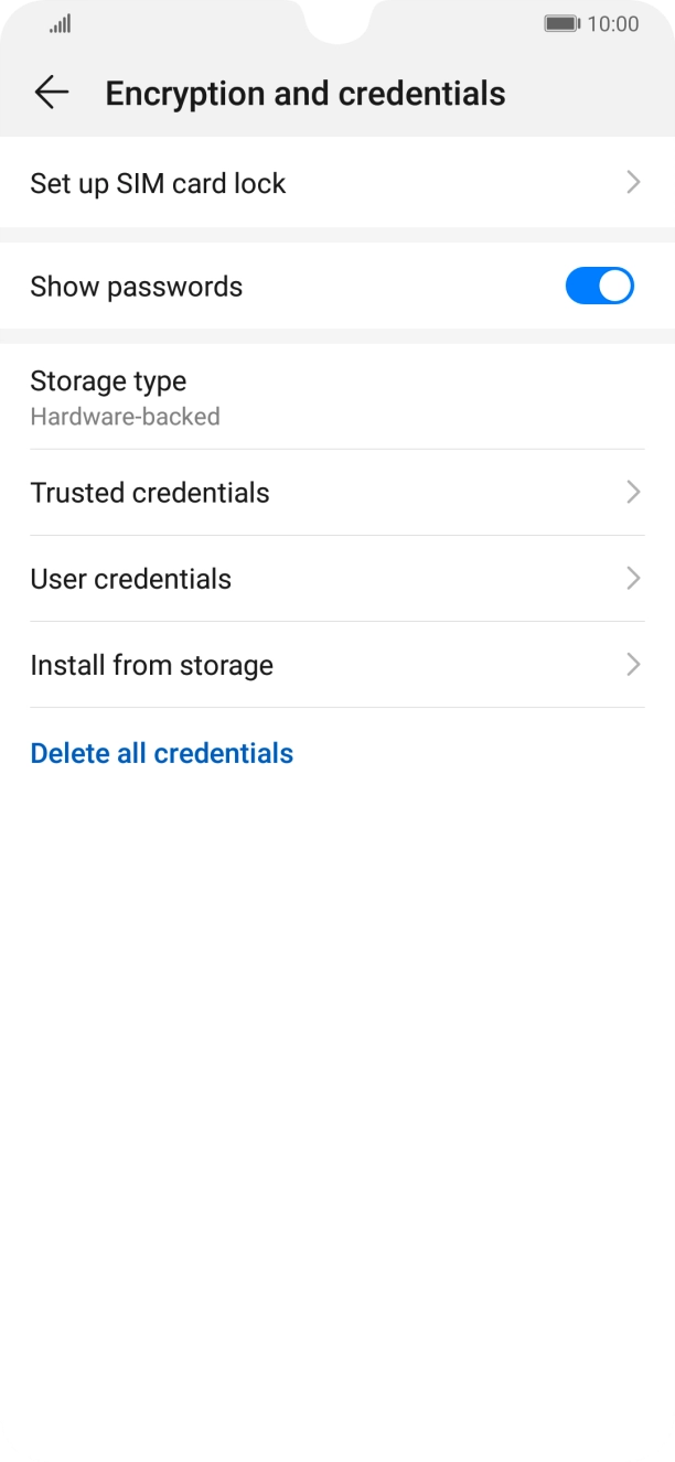 Press Set up SIM card lock.