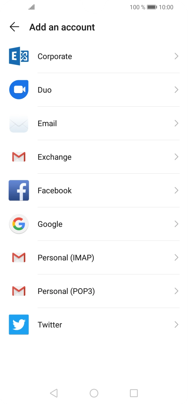 Press Google.
