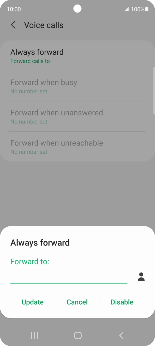 Press Disable.