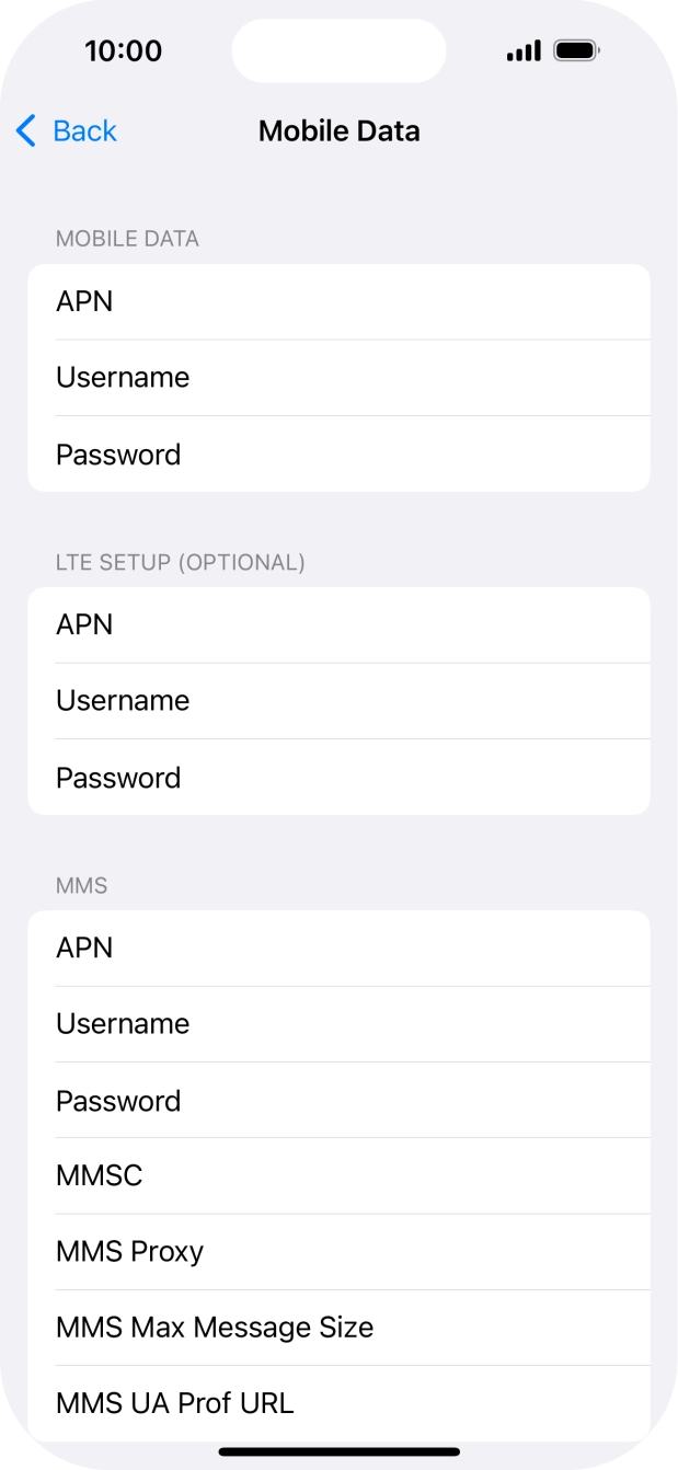 Press APN and key in wap.o2.co.uk.