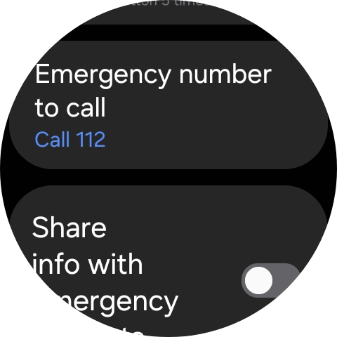 Press Emergency number to call. Press Emergency number to call.