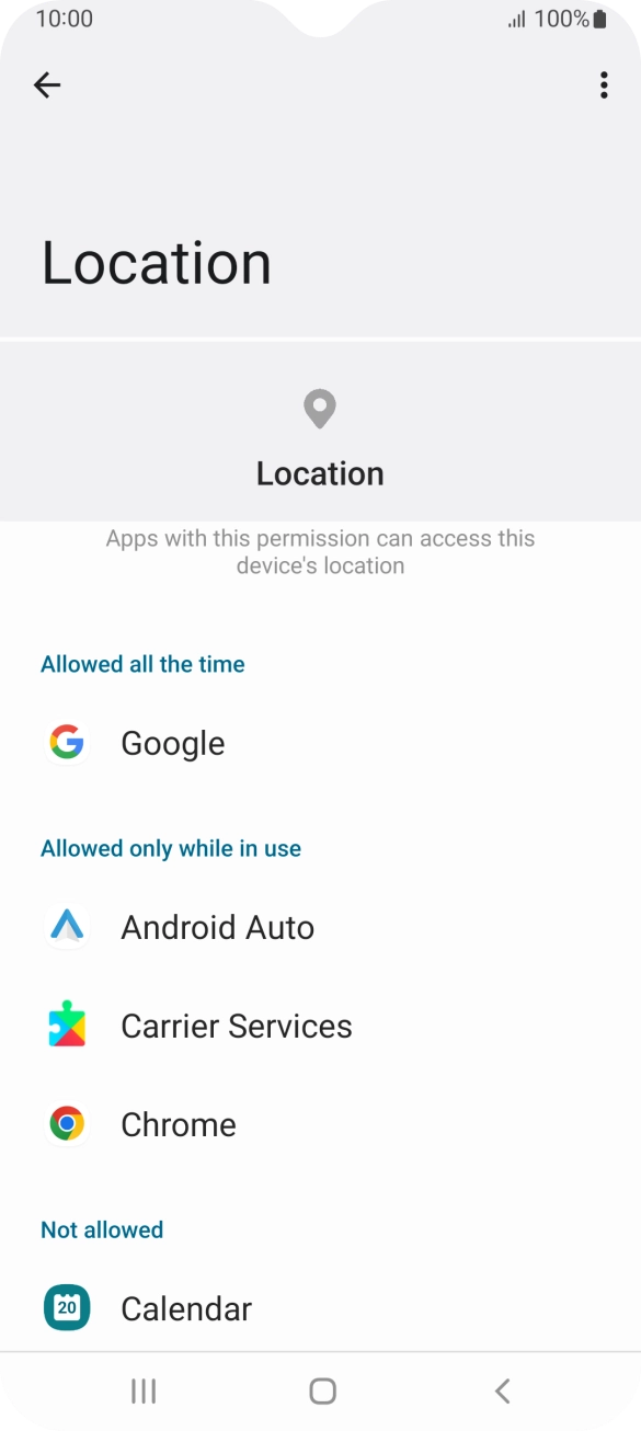 Press the required app. Press the required app.