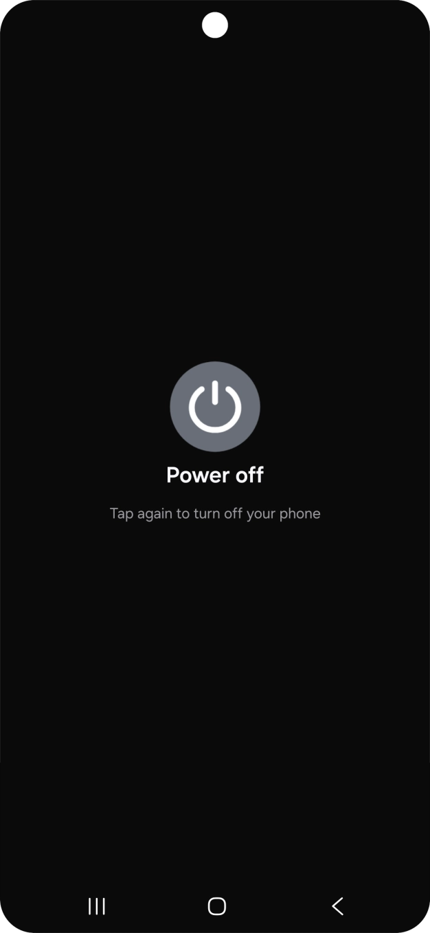 Press Power off.